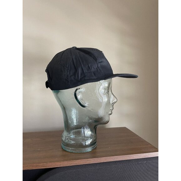 NIKE Black White Swoosh Snapback Hat Adjustable Cap NEW - Picture 4 of 6